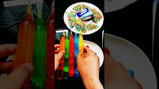 Surprising Reverse of Five Flavored Ice Pop #shortsvideo #sweet #icepop #reverse