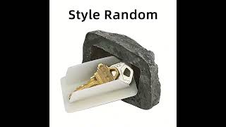 Outdoor Spare Key House Safe Hidden Hide Storage Security Rock Stone Case Box Rectangle Stocked