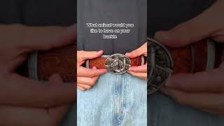 Do you want this belt? #selfdefense #beltbuckle #knife #horse