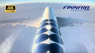 FINNAIR A350-900 AY1331 Business Class - Helsinki to London Heathrow, Marimekko Themed A350 (4K)