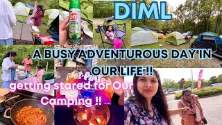 🏕️A SUPER BUSY🇺🇸ADVENTUROUS DAY(DIML)getting started for CAMPING/Indian Mom vlogger USA VLOG,H4 Wife