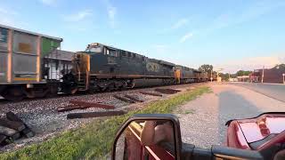 CSX NB 3310-355 DPU 945-5412-3375 on the Henderson sub in Springfield Tn 07/04/23