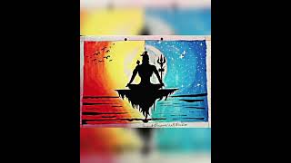 Mahadev shiv  painting                   #trending #viral #art #shiv #harharmahadevॐ #shorts