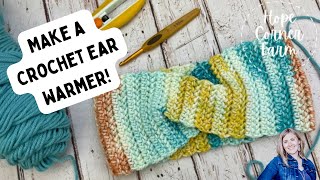 Herringbone Twist Ear Warmer | Crochet Headband Tutorial | FREE PATTERN | Beginner Crochet Tutorial