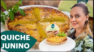 Verde Campo e Luiza Hoffmann: quiche junina com queijo e creme de leite