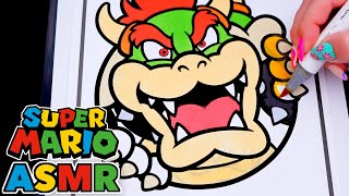 ASMR Bowser Super Mario Coloring (No Talking)