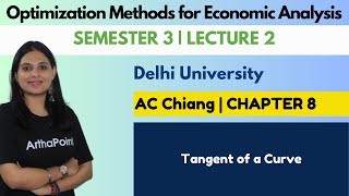 Optimisation Methods for Economic Analysis | Ch 8 AC Chiang | Eco Major Sem 3 DU | ECO(H) Coaching