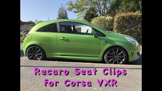 Vauxhall Corsa VXR - Recaro Seat Repair