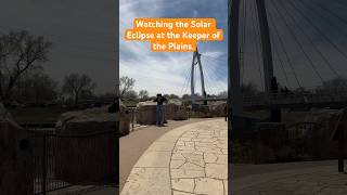 Watching The Solar Eclipse At The Keeper Of The Plains #shorts