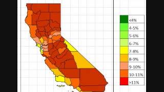 Map: California Unemployment March 2013