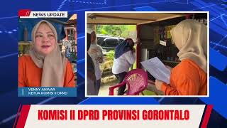 Ketua Komisi II DPRD Provinsi Gorontalo Venny Anwar Monitoring Bantuan Rawan Pangan