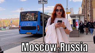 4K Walking Streets Moscow. Moscow-City 2023