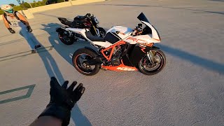 KTM RC8 R First Ride! (Modified)