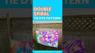 Double Spiral #tiedye pattern #beachtowel #shorts #diy #howto