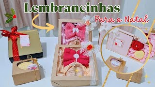 LEMBRANCINHAS NAS CAIXINHAS  PARA O NATAL