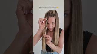 ASTUCE COIFFURE FACILE et rapide - Fausse tresse collée facile à faire -  Belle trese facile a faire