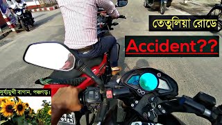 Road Accident in Tetulia! ৩বার accident থেকে বেঁচে ফিরলাম সূর্য্যমুখী বাগান দেখতে গিয়ে। Riders Time