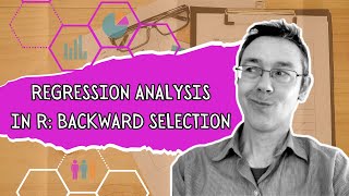 Regression analysis in R: backward selection