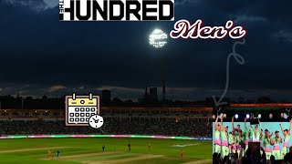 The Men's hundred cricket 2024 full schedule |100 balls cricket ||Cricket World