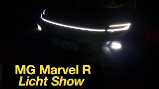 MG Marvel R Lichtshow: LED-Scheinwerfer Test  [4K] - Autophorie Extra