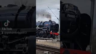 Britannia steam train in stafford 2023