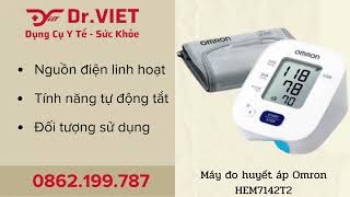 Giới thiệu sản phẩm Máy đo huyết áp Omron HEM 7142T2