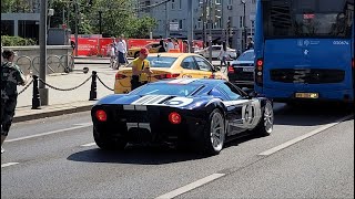 The best cars in Moscow in May part 15 Ford GT, Lamborghini Aventador SVJ