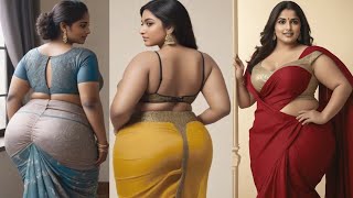 [4K] Ai Plus Size Indian Women in Saree | Beautiful Ai Girls #ai #aimodels #aigirls