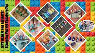 Youtubers nail art stamping weekly collabs |let's hear it for the boys