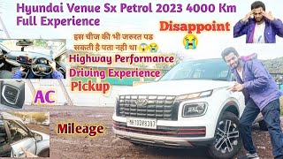 Hyundai Venue Sx Petrol 2023 4000 Kilometre Full Review With Driving Experience | Hyundai Venue 2023