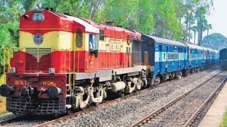 colourful train in india