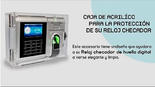 ZKTECO - PROTECTOR ACRÍLICO (CAJA) COMPATIBLE CON CONTROL DE ASISTENCIA Y CONTROL DE ACCESO