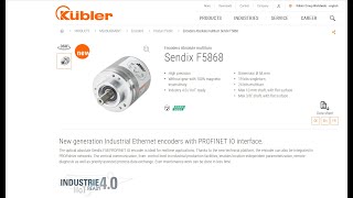 💢 S7-1200 PROFINET I/O WITH KUBLER ABSOLUTE ENCODER SENDIX F5868