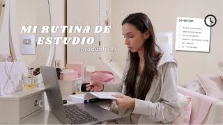 Estudia conmigo — mi rutina de estudio diaria productiva | Carolette Martin