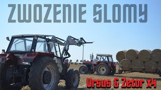 🔥Zwożenie słomy wielkim konwojem🔥Zetor 16145x2 | ursus1614 | Zetor 12145🔥4 ciągniki w konwoju🔥