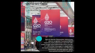 Mendukung Suksesi Penyelenggaraan KTT G20