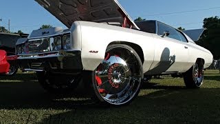 Pearl White 73 Donk on 30" Forgiatos