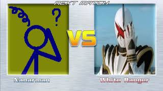 Nanarman vs White Ranger. MUGEN