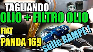 Tagliando Olio Motore e Filtro Olio mettendo la Fiat Panda 169 4x4 sulle rampe!