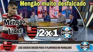 Mengão todo desfigurado, vence o Grêmio e lidera o Br 24. @acimadtrubronegro