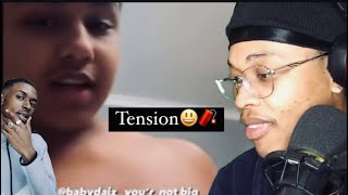 SASHA RESPONDS TO BABYDAIZ DM’ing his GF|tension raises