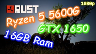 RUST (2023) - GTX 1650 + Ryzen 5 5600G - Medium - 1080p