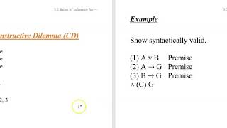 3.2b Propositional Syntax 2: Rules of Inference for Arrow