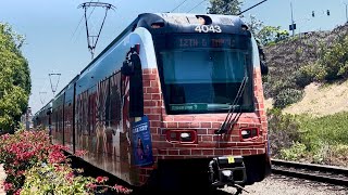 Railfanning around the San Diego trolley green line system 7/6/24