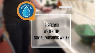 6 SECOND WATER SAVING TIP 2: SAVING WASHING MACHINE WATER