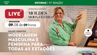 🔴 AULA SOBRE MODELAGENS FEMININAS E MASCULINAS - CURADORIA MOLDES, MODA E ESTILO COM MARLENE MUKAI