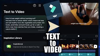 Covert your TEXT to VIDEOS using AI (No Editing Needed) || Filmora Mobile