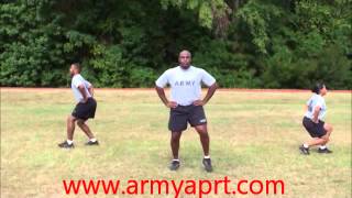 Army PRT Forward Lunge