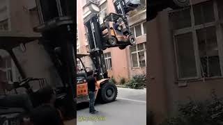 Forklift fail gonna need another José #Forklift #trainingvideo #rootbeer #factoryworker