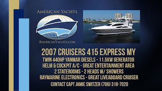 Cruisers 415 Express Motoryacht With American Yachts